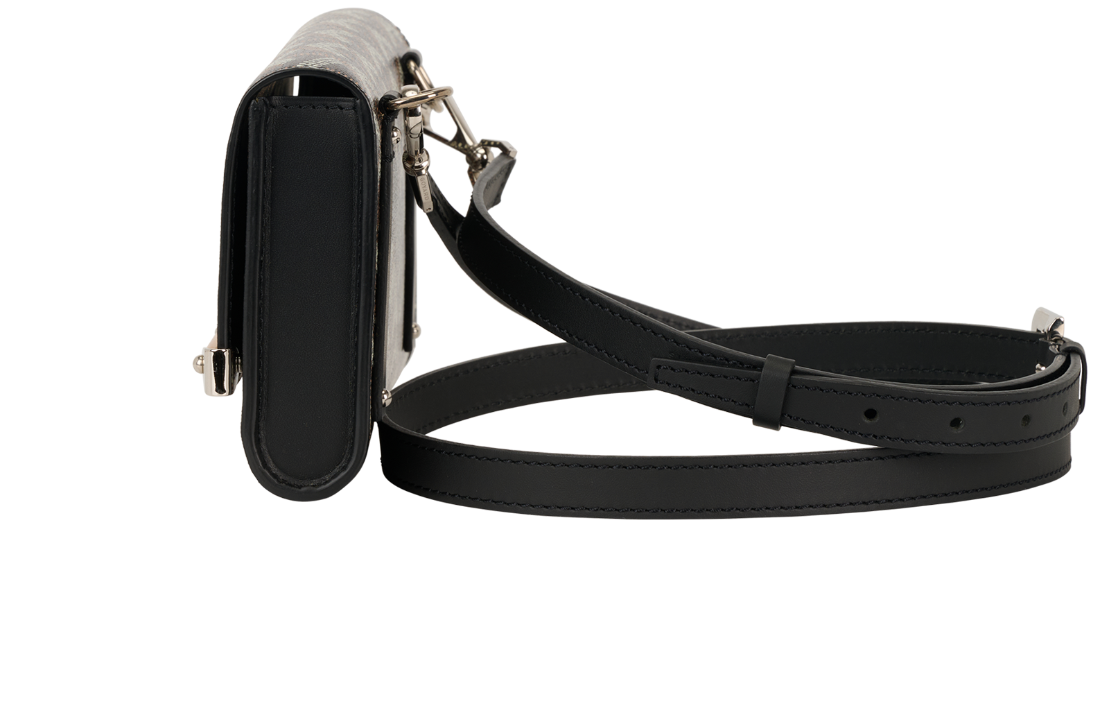Monte Carlo PM, &pound;1,500, Handbags, Black, Canvas, Bottom view